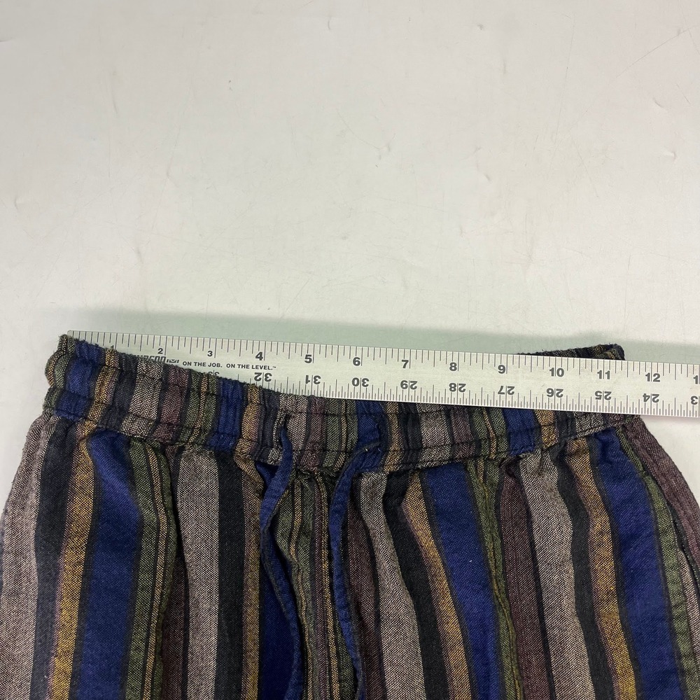 Earthbound Womens Vertical Stripe Cotton Elastic Waist Pants Size S - Picture 10 of 13